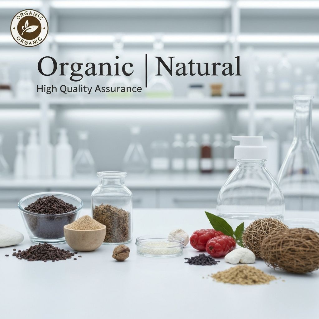 Normes de qualité et pureté des ingrédients naturels